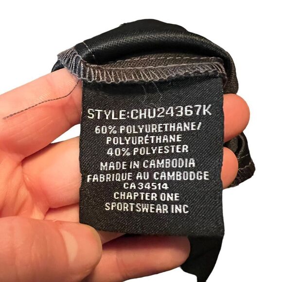 NWT! One by Chapter one faux leather joggers - Picture 4 of 10